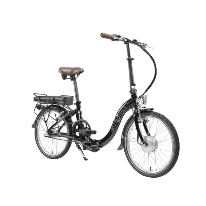 Ecosmo 20″ Alloy Folding Electric Bike Black Free UK Delivery