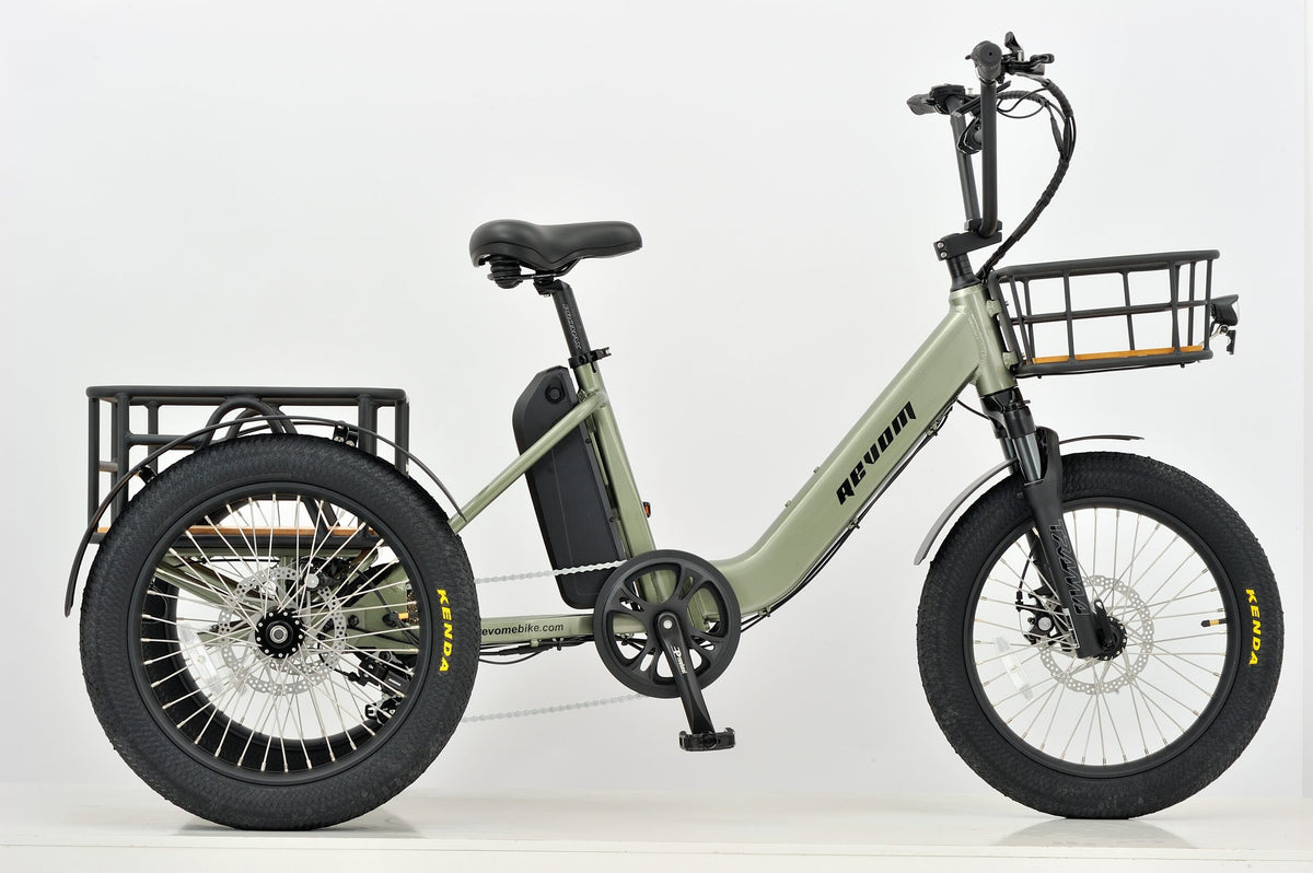 3 wheel bicycle uk Revom T1 Electric Mountain Trike 250W
