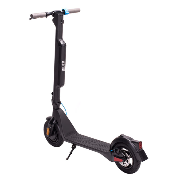 Riley RS2 V2 Electric Folding Scooter - Black - Pedal & Chain