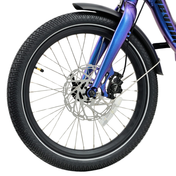 Revom T4 Semi Recumbent Folding Electric Tricycle 250W - Pedal & Chain