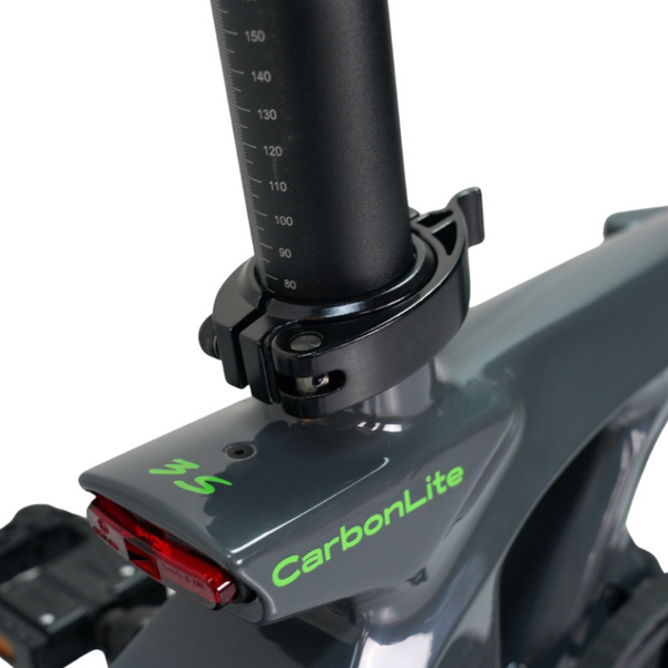 E-Go Carbon Lite 3S Electric Folding Bike Lightweight - Pedal & Chain