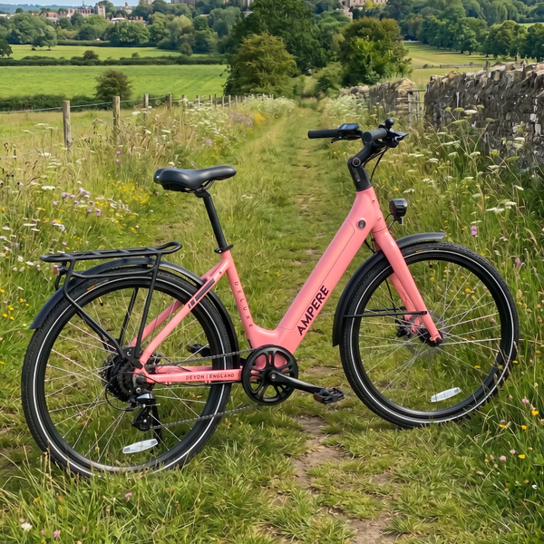 Ampere Deluxe 26″ Step Through Electric Bike 250W - Pedal & Chain