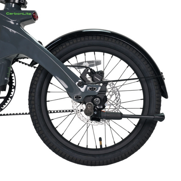 E-Go Carbon Lite 3S Electric Folding Bike Lightweight - Pedal & Chain
