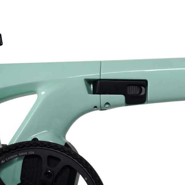 E-Go Carbon Lite Electric Folding Bike Lightweight & Compact - Pedal & Chain