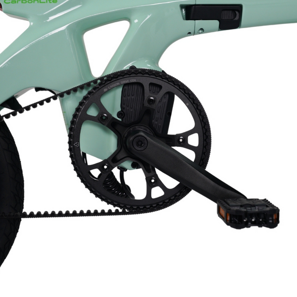 E-Go Carbon Lite Electric Folding Bike Lightweight & Compact - Pedal & Chain
