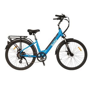 RooDog Aurora Electric Bike 250W Step-Through + Pannier Rack - Pedal & Chain