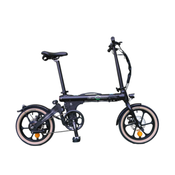 Ecosmo 16″ 3-Way Folding Commuter Electric Bike 250W - Pedal & Chain
