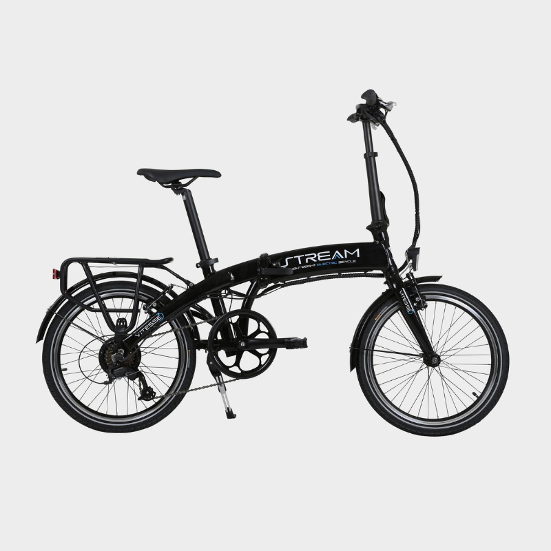 Vitesse Stream Folding Electric Bike 250W Black Free Delivery
