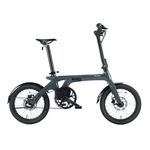 E-Go Carbon Lite 3S Electric Folding Bike Lightweight - Pedal & Chain