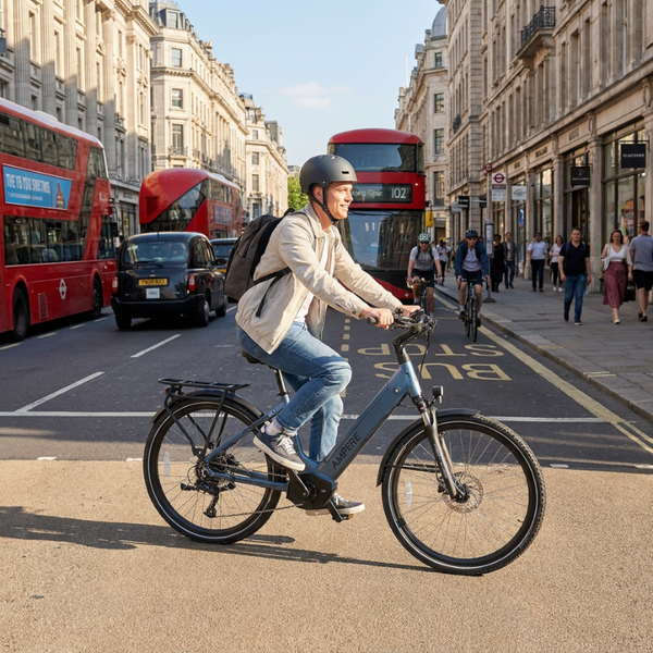 Ampere Deluxe 26 Pro Electric Bike 250W | Best Electric Bicycle for City and Country Trails - Pedal & Chain