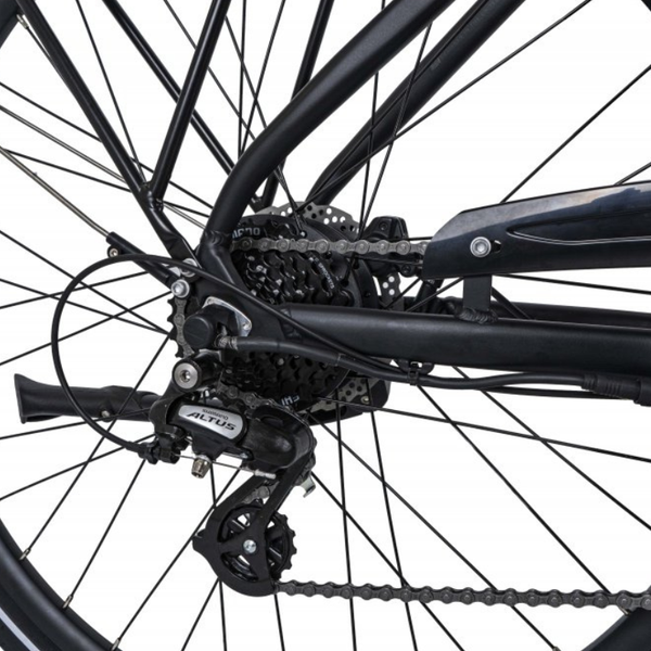 Dawes Spire 1.0 Crossbar Electric Hybrid Bike 250W 2026 - Pedal & Chain