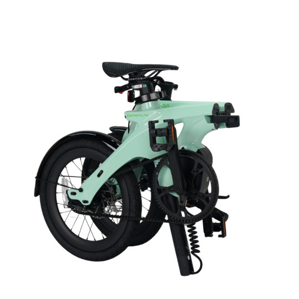 E-Go Carbon Lite Electric Folding Bike Lightweight & Compact - Pedal & Chain