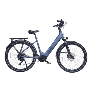 Ampere Deluxe 700C Pro Mid-Drive Step Through Electric Bike 250W - Pedal & Chain