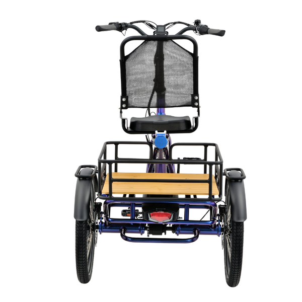 Revom T4 Semi Recumbent Folding Electric Tricycle 250W - Pedal & Chain