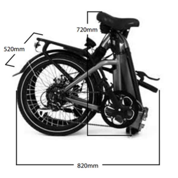 RooDog Cosmo Folding Electric Bike 250W RooDog