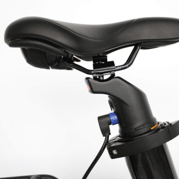 Ecosmo Folding Electric Tandem Bike Black White Free UK Delivery Best Folding E Bike Pedal Chain