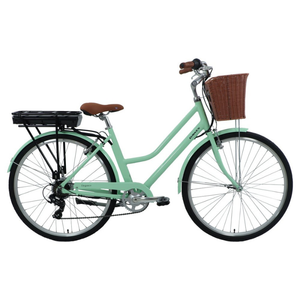 Dawes Elegance Low Step Electric Hybrid Bike 250W Mint Green - Pedal & Chain
