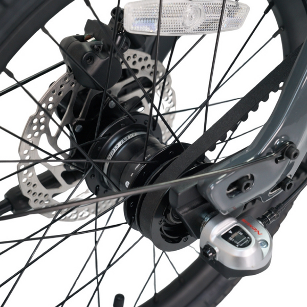 E-Go Carbon Lite 3S Electric Folding Bike Lightweight - Pedal & Chain