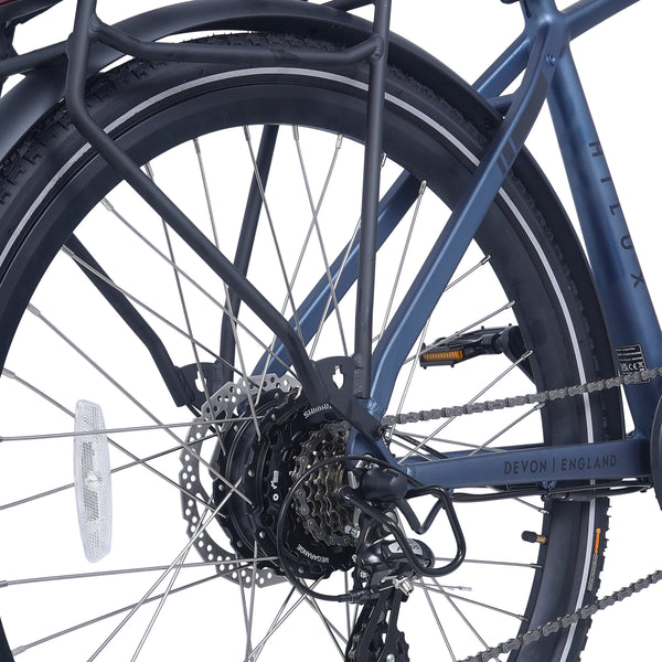 Ampere Hilux Crossbar Electric Bike Stone Blue