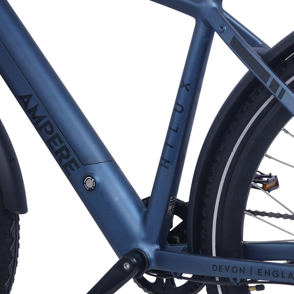 Ampere Hilux Crossbar Electric Bike Stone Blue