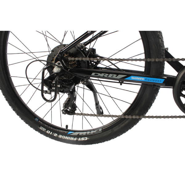 Dallingridge Coniston V3 Hardtail Electric Mountain Bike, 27.5″, 14Ah – Black/Blue - Pedal & Chain