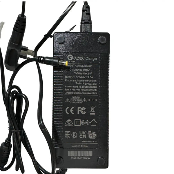 E Movement 54.6V 2A E-Bike Charger - Pedal & Chain