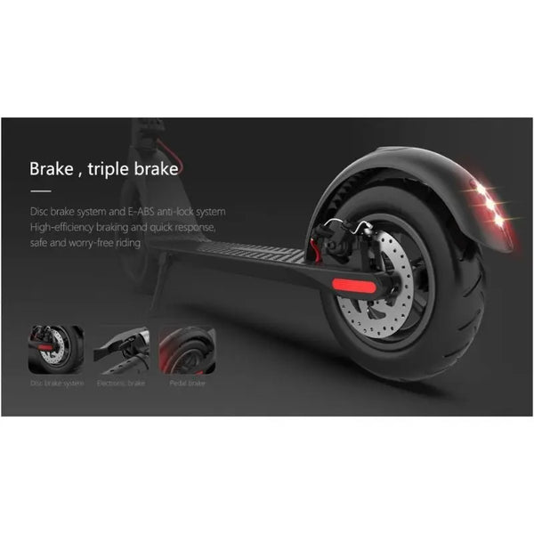 Cruzaa Commuta E-Scooter 350W Carbon Black - Pedal & Chain
