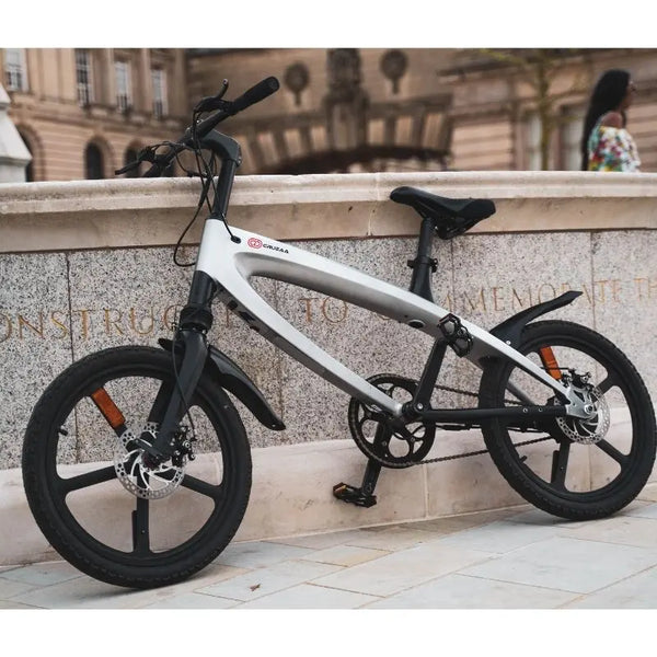 Cruzaa Electric Bike 2021 240W City E-Byke Bluetooth Speakers - Pedal & Chain