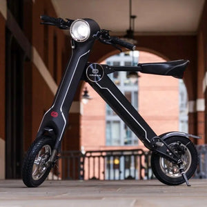 Cruzaa Scoota 240W Electric Scooter Carbon Black Racing White - Pedal & Chain