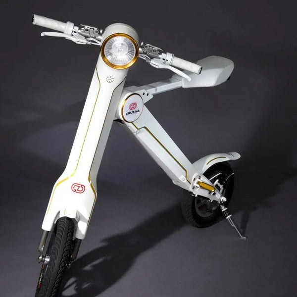 Cruzaa Scoota 240W Electric Scooter Racing White - Pedal & Chain