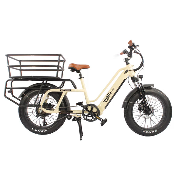 EMU Longtail Cargo Electric Bike Without Kids Seat Cream