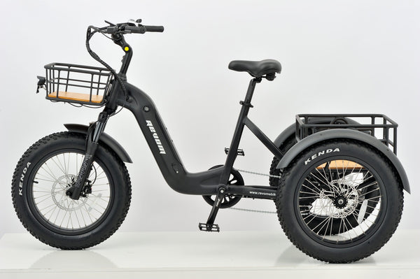 Revom T2 Fat Tyre Electric Mountain Trike 250W - Pedal & Chain