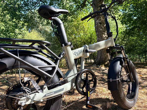EMU Fat Tyre Folding Electric Bike Ivory