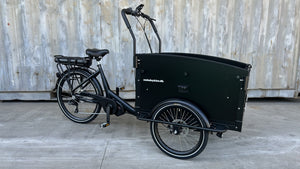 Amcargobikes Electric Cargo Bike Ultimate Curve – Mid Engine | Best Electric Cargo Bicycle - Pedal & Chain