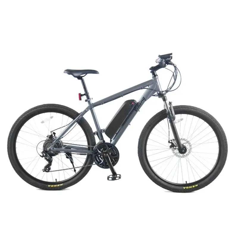 Viking Advance Electric Mountain Bike 7 Speed Grey Pedal Chain