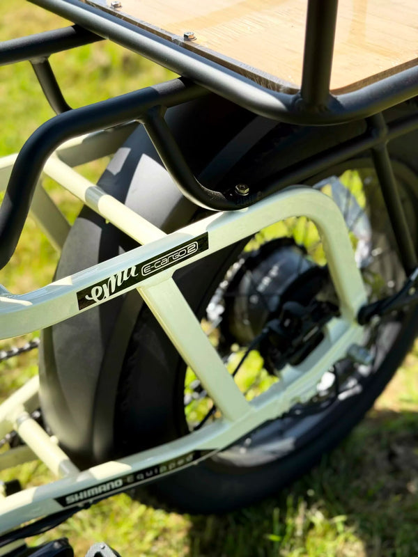 EMU Longtail Cargo Electric Bike Without Kids Seat Cream