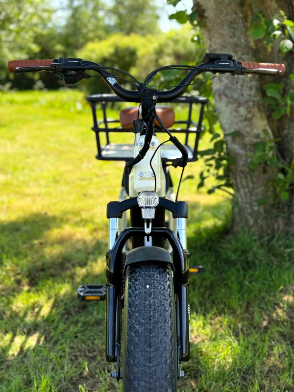 EMU Longtail Cargo Electric Bike Without Kids Seat Cream