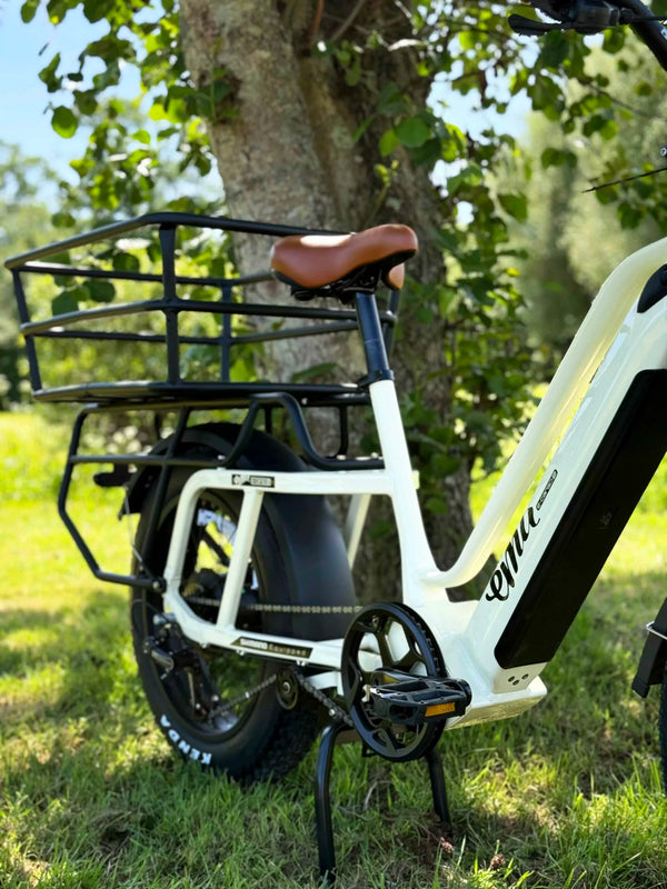EMU Longtail Cargo Electric Bike Without Kids Seat Cream