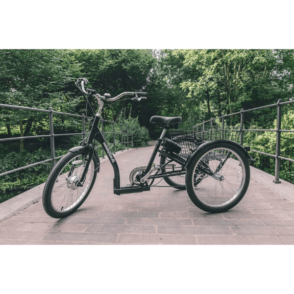 3 wheel bicycles adults uk AmcargoBikes Low Step Adult Electric Tricycle 250W