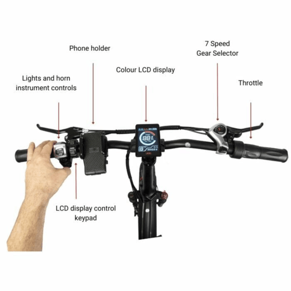 impala mountainbike Big Game Bikes Impala Folding Electric Bike Low Step 250W Fat Tyre – Pedal & Chain