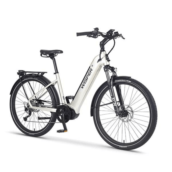 Wisper Wayfarer M7 Electric Bike Step Through Silver Free Delivery Pedal Chain